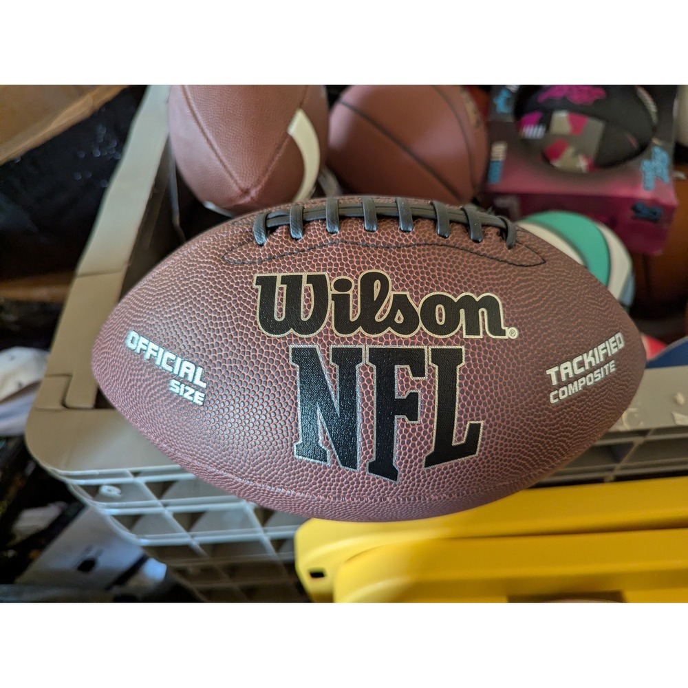 Wilson NFL Official Size Football Tackified Composite Brown American Football